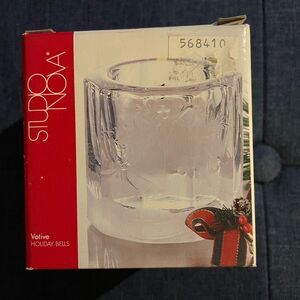 Studio Nova Mikasa Votive Candle Holder Holiday Bells WY688/610 3x3”